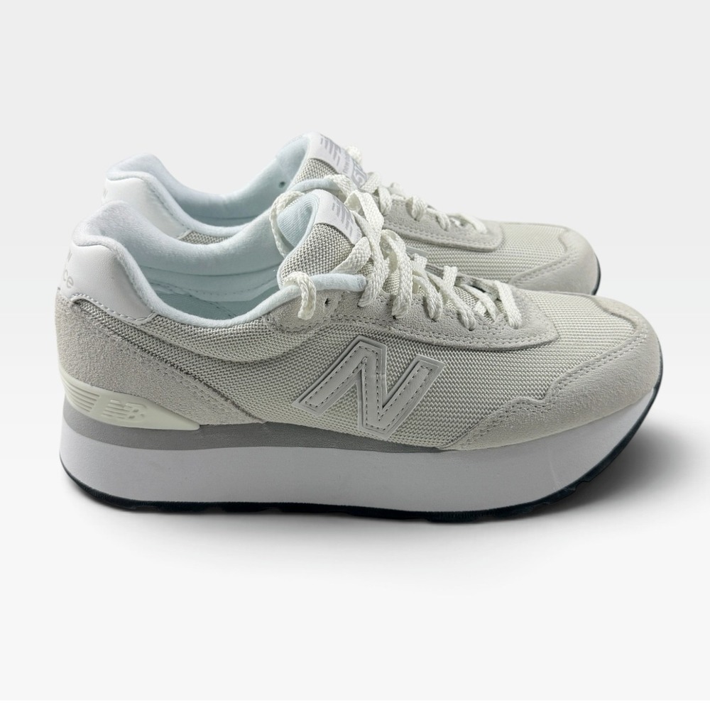 New Balance Sneaker 515H Womens 9 White WL515HWH Platform Mesh Suede NWOB